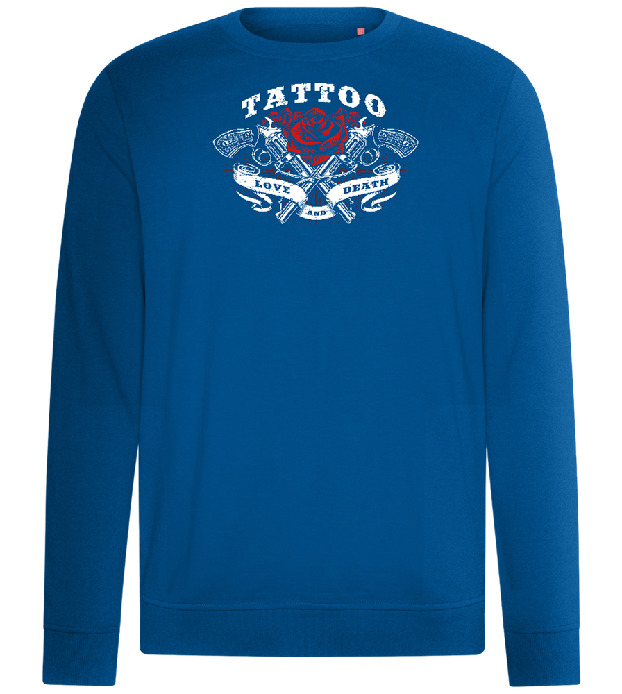 Tattoo Love Death Design - Comfort unisex sweater_ROYAL_front