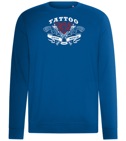 Tattoo Love Death Design - Comfort unisex sweater_ROYAL_front