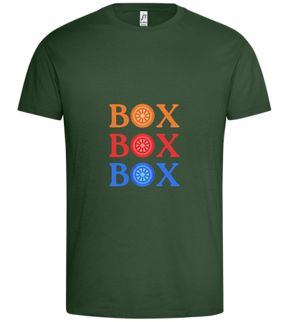 Box Box Box Design - Premium men's t-shirt_GREEN BOTTLE_front