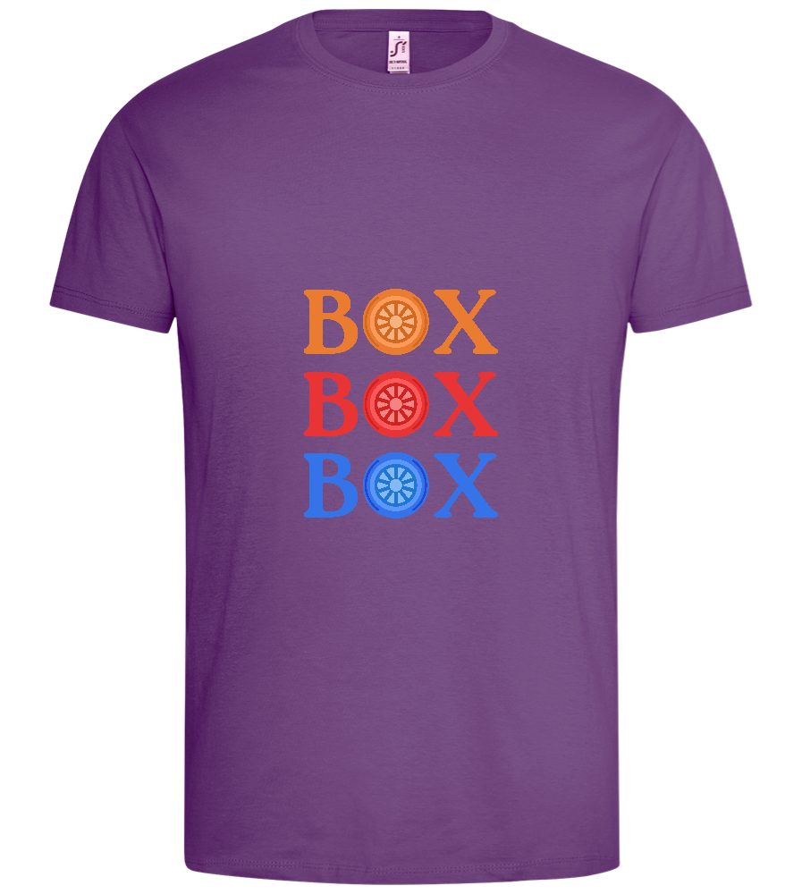 Box Box Box Design - Premium men's t-shirt_LIGHT PURPLE_front