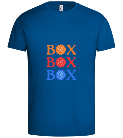 Box Box Box Design - Premium men's t-shirt_ROYAL_front