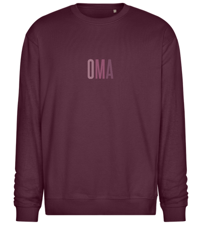 Oma Titel Design - Comfort Essential Unisex Sweater_BORDEAUX_front