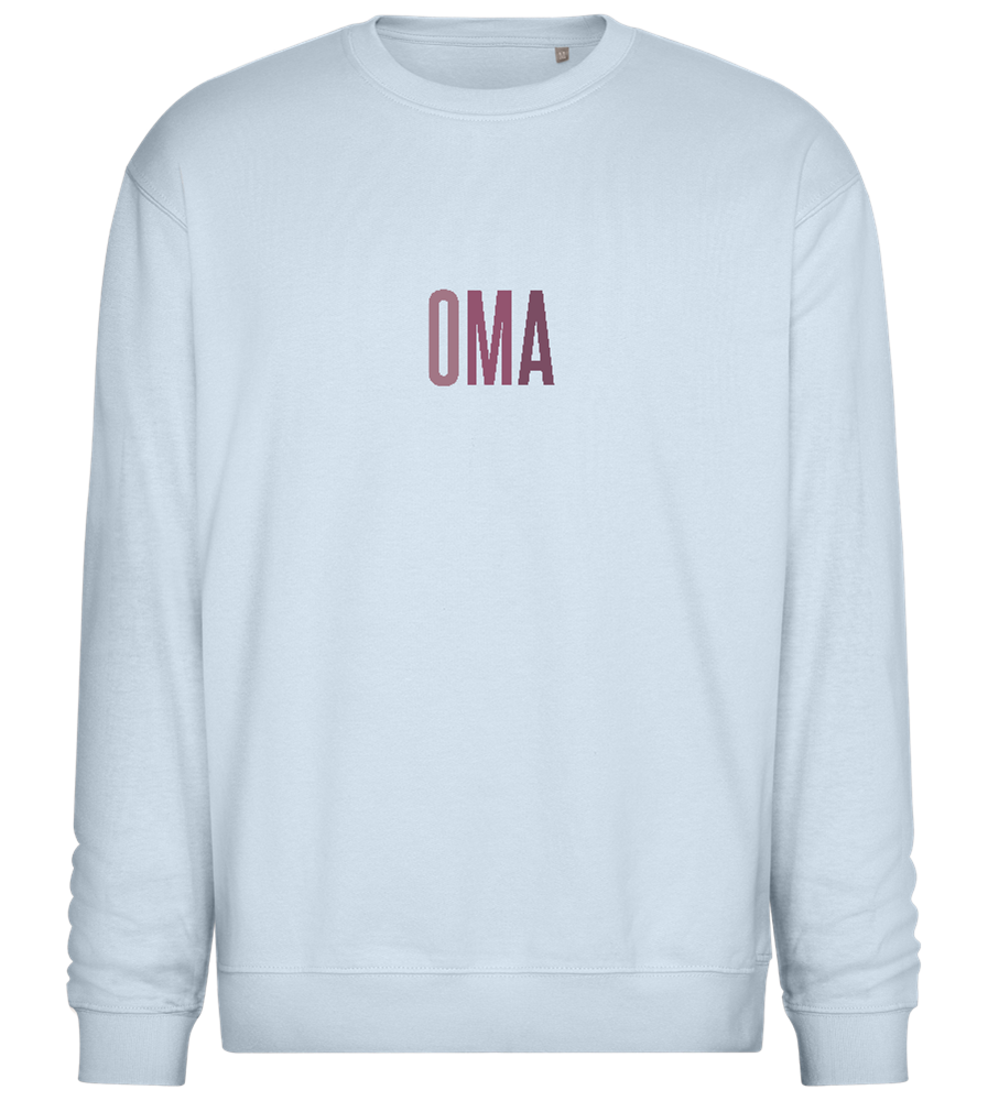 Oma Titel Design - Comfort Essential Unisex Sweater_CREAMY BLUE_front