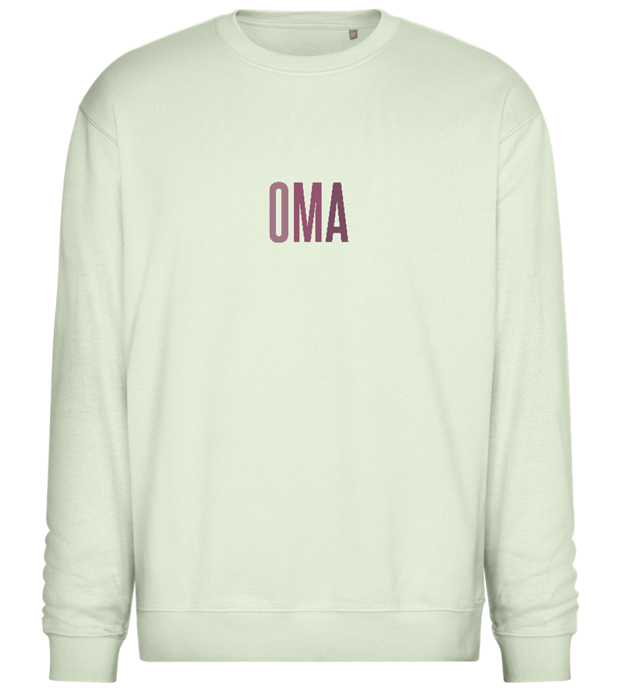 Oma Titel Design - Comfort Essential Unisex Sweater_CREAMY GREEN_front