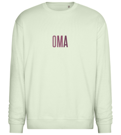 Oma Titel Design - Comfort Essential Unisex Sweater_CREAMY GREEN_front