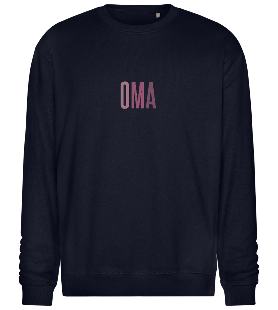 Oma Titel Design - Comfort Essential Unisex Sweater_FRENCH NAVY_front