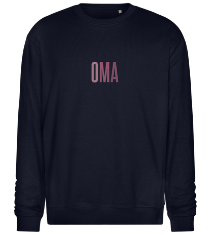 Oma Titel Design - Comfort Essential Unisex Sweater_FRENCH NAVY_front