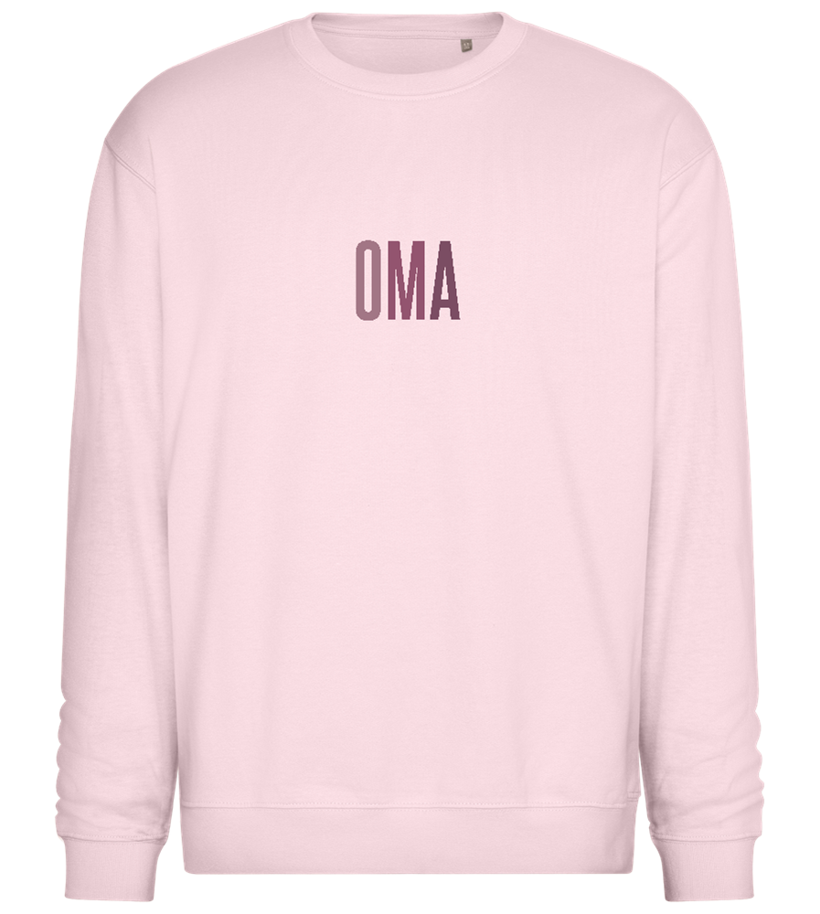 Oma Titel Design - Comfort Essential Unisex Sweater_LIGHT PEACH ROSE_front