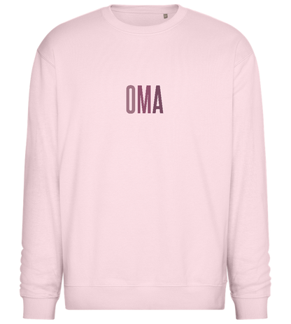 Oma Titel Design - Comfort Essential Unisex Sweater_LIGHT PEACH ROSE_front