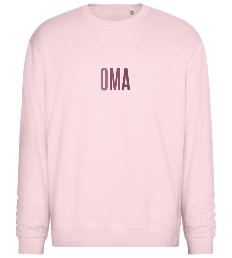 Oma Titel Design - Comfort Essential Unisex Sweater_LIGHT PEACH ROSE_front