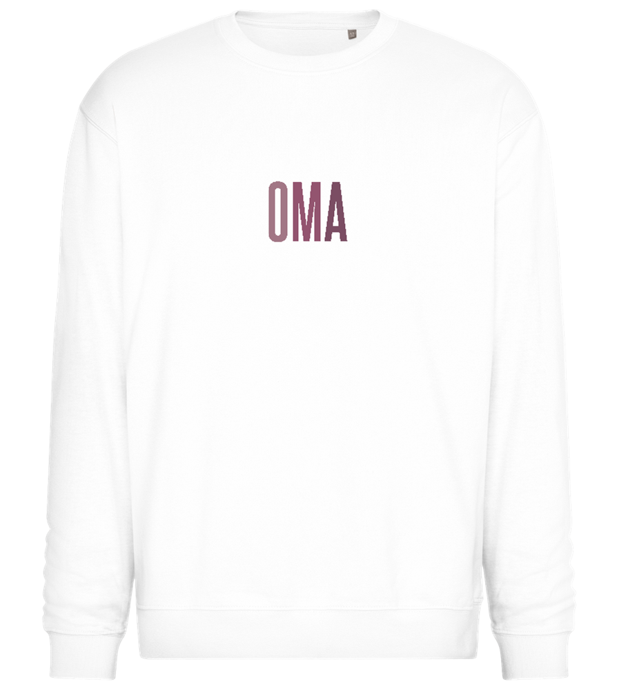 Oma Titel Design - Comfort Essential Unisex Sweater_WHITE_front