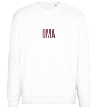 Oma Titel Design - Comfort Essential Unisex Sweater_WHITE_front