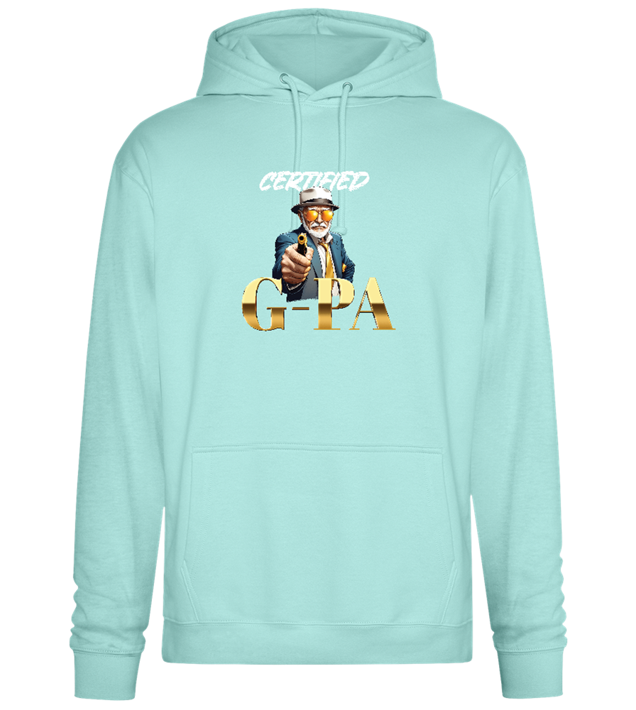 Certified G-Pa Design - Premium Essential Unisex Hoodie_ARCTIC BLUE_front