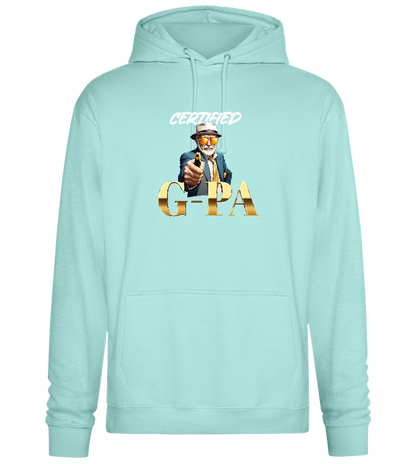 Certified G-Pa Design - Premium Essential Unisex Hoodie_ARCTIC BLUE_front