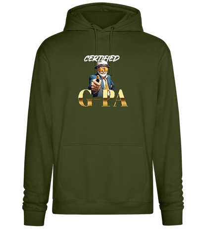 Certified G-Pa Design - Premium Essential Unisex Hoodie_ARMY_front