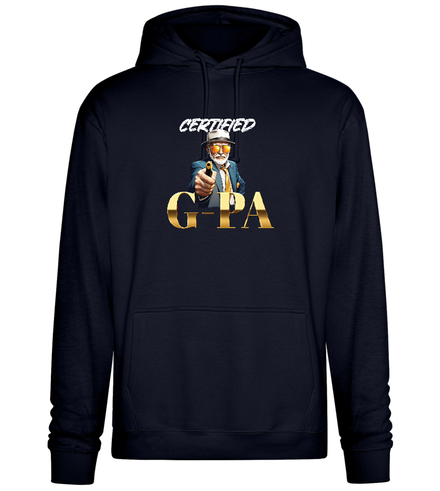 Certified G-Pa Design - Premium Essential Unisex Hoodie_FRENCH NAVY_front