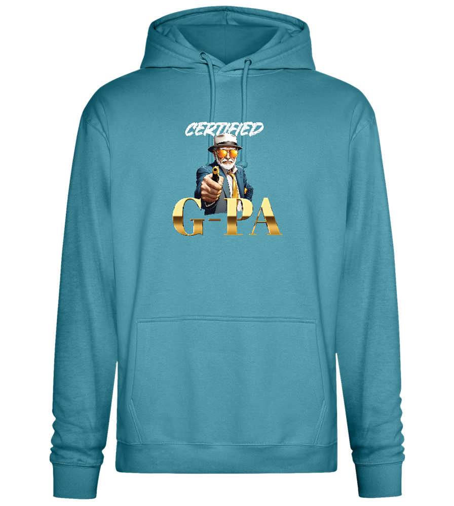 Certified G-Pa Design - Premium Essential Unisex Hoodie_POOL BLUE_front