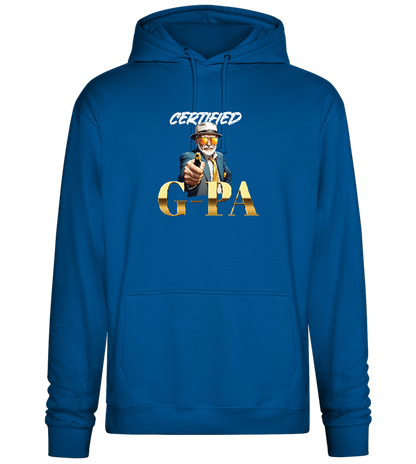 Certified G-Pa Design - Premium Essential Unisex Hoodie_ROYAL_front