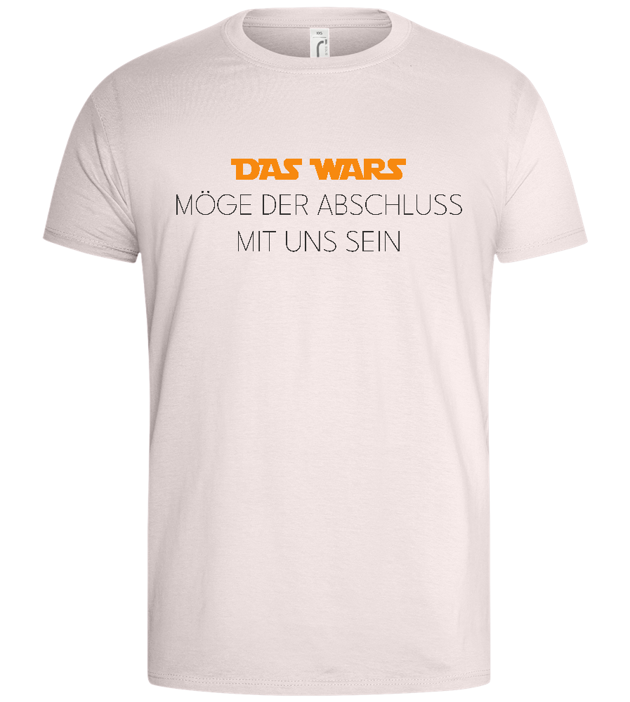 Das Wars Text Design - Basic men's t-shirt_LIGHT PINK_front