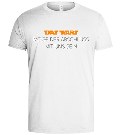 Das Wars Text Design - Basic men's t-shirt_WHITE_front