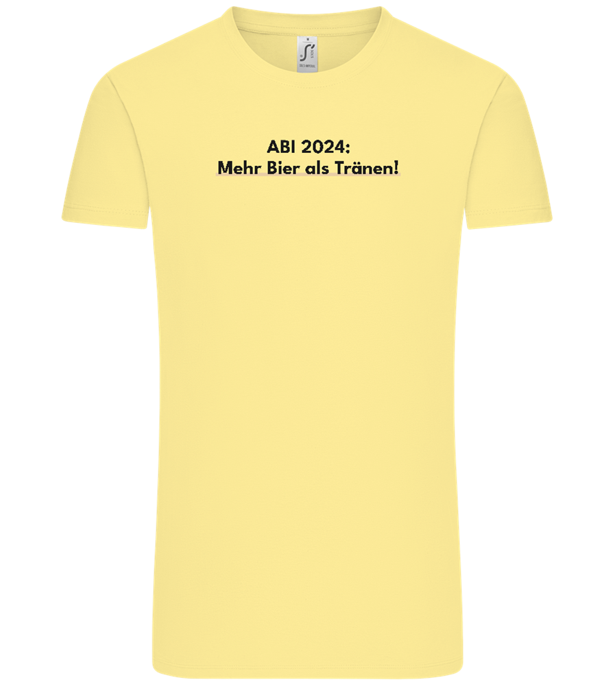 Mehr Bier Als Tränen Design - Comfort Unisex T-Shirt_AMARELO CLARO_front