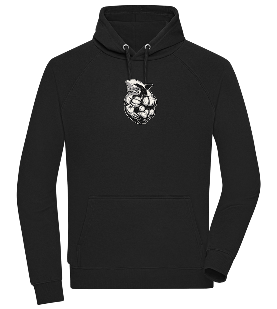 Shark Flex Design - Comfort unisex hoodie_BLACK_front
