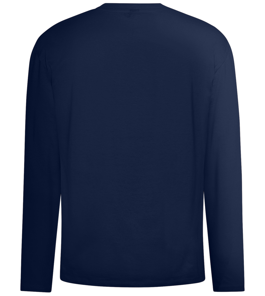 So Gut Kann Nur Ein Bachelor Aussehen Design - Comfort men's long sleeve t-shirt_MARINE_back