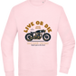 Cafe Racer Motor Design - Comfort Essential Unisex Sweater_LIGHT PEACH ROSE_front