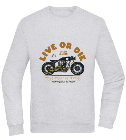 Cafe Racer Motor Design - Comfort Essential Unisex Sweater_ORION GREY II_front