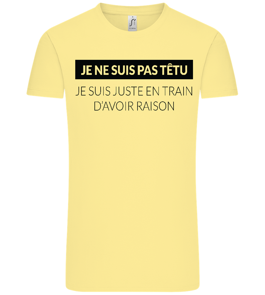 I'm Always Right Design - Comfort Unisex T-Shirt_AMARELO CLARO_front