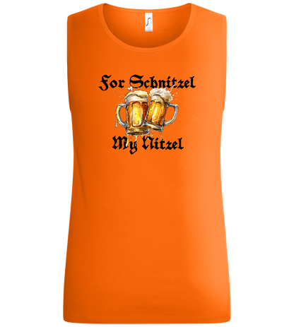 For Schnitzel Design - Basic men's tank top_ORANGE_front