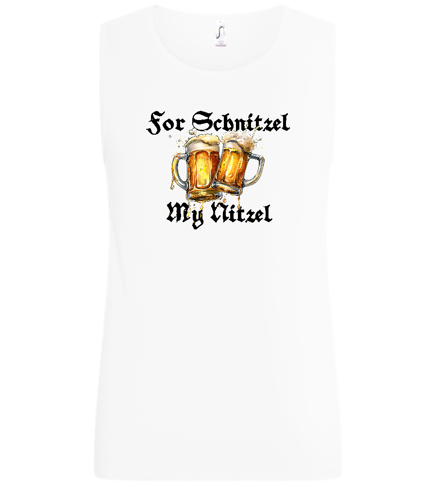 For Schnitzel Design - Basic men's tank top_WHITE_front