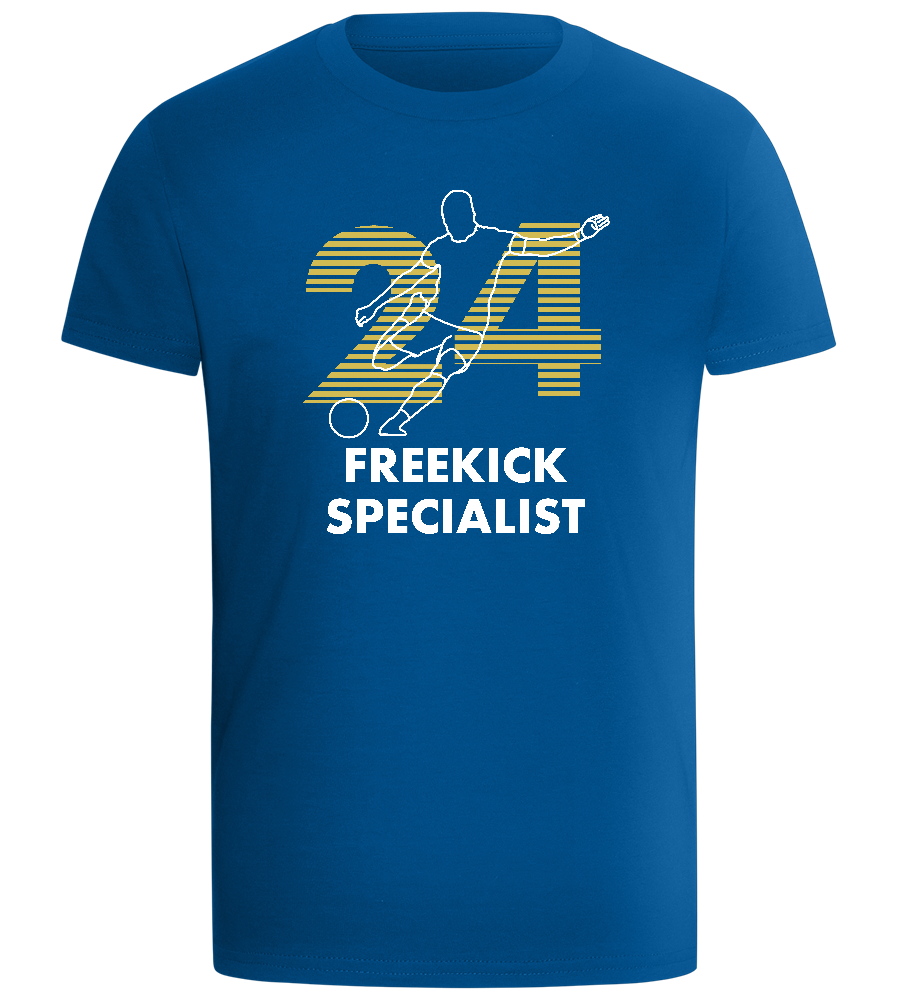 24 Freekick Specialist Design - Comfort boys fitted t-shirt_ROYAL_front