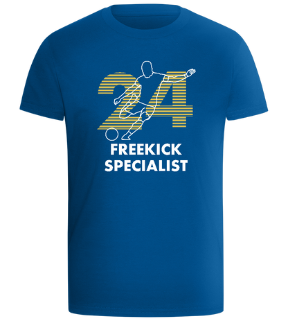 24 Freekick Specialist Design - Comfort boys fitted t-shirt_ROYAL_front