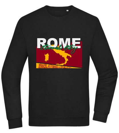 Eternal City Design - Comfort Essential Unisex Sweater_BLACK_front