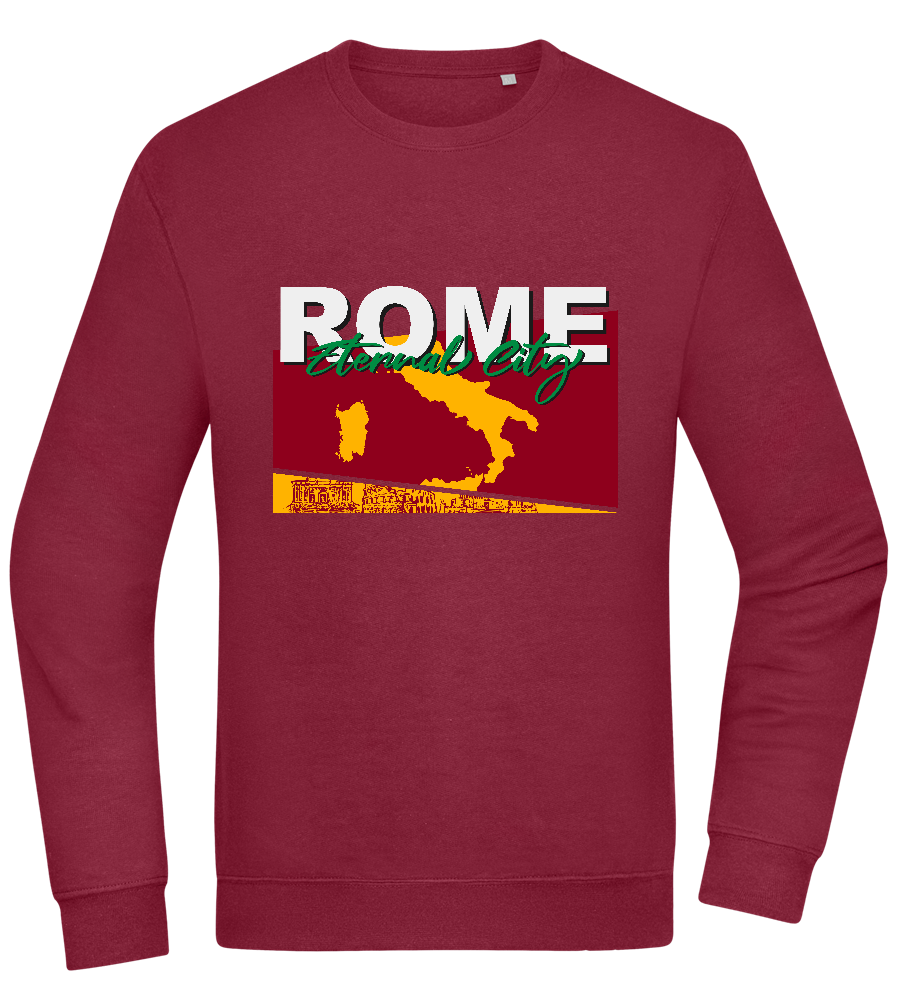 Eternal City Design - Comfort Essential Unisex Sweater_BORDEAUX_front