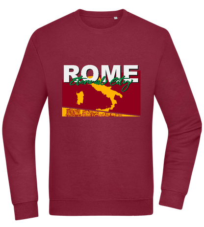 Eternal City Design - Comfort Essential Unisex Sweater_BORDEAUX_front