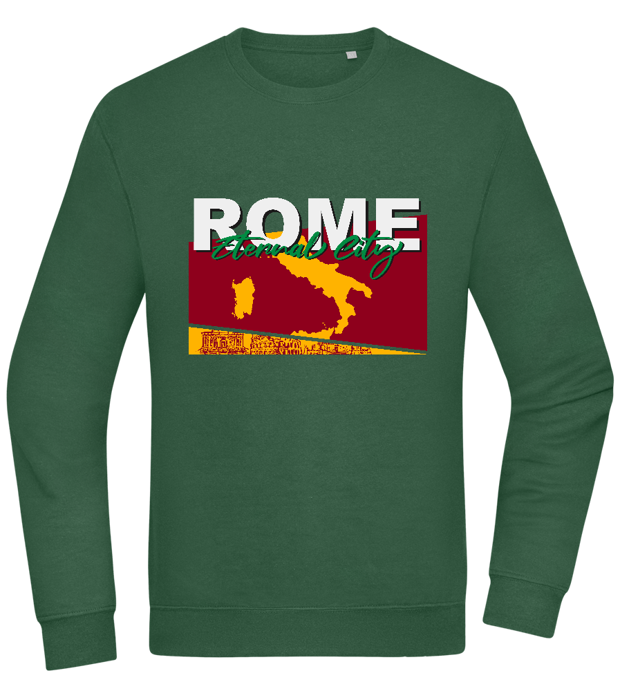 Eternal City Design - Comfort Essential Unisex Sweater_GREEN BOTTLE_front