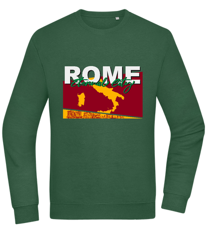 Eternal City Design - Comfort Essential Unisex Sweater_GREEN BOTTLE_front