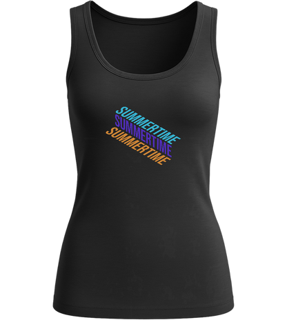 Summertime Design - Comfort women's tank top_DEEP BLACK_front