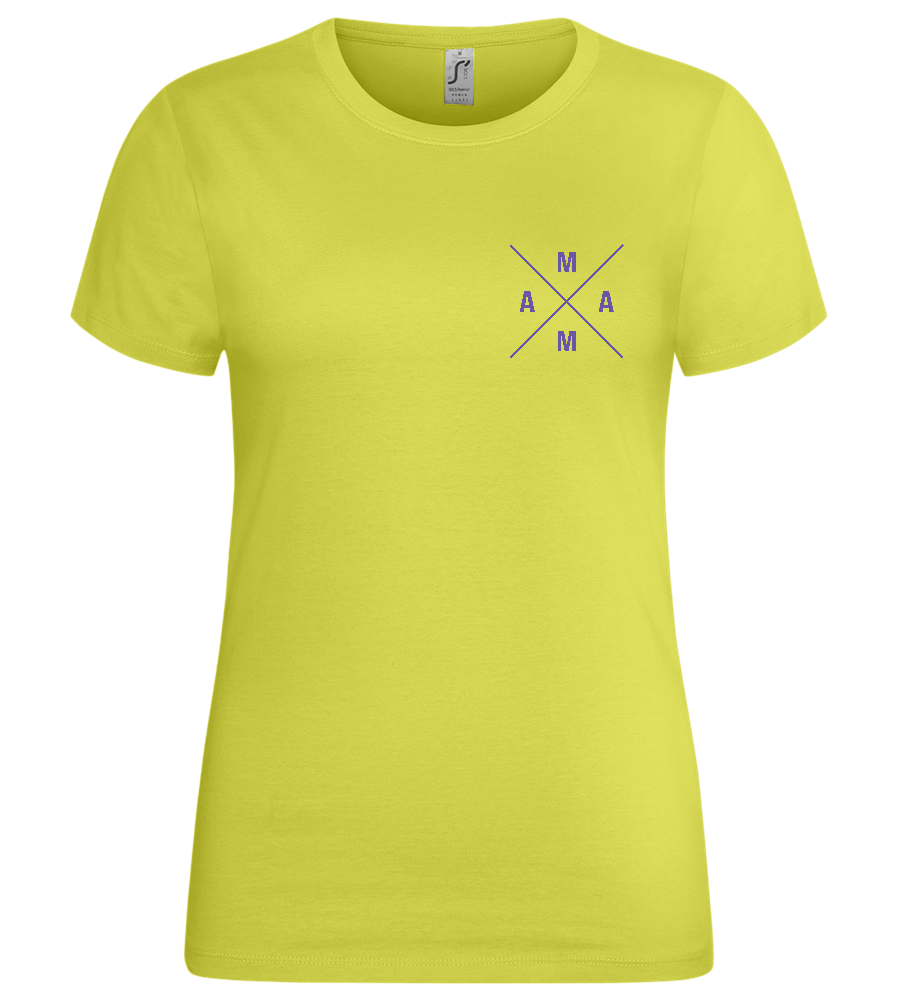 Minimalistic Mama Design - Premium women's t-shirt_GREEN APPLE_front