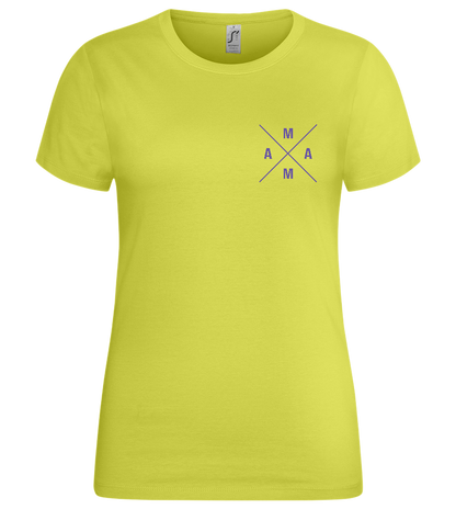 Minimalistic Mama Design - Premium women's t-shirt_GREEN APPLE_front