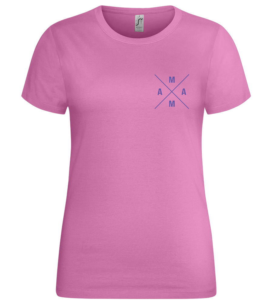 Minimalistic Mama Design - Premium women's t-shirt_PINK ORCHID_front