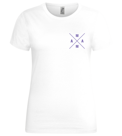 Minimalistic Mama Design - Premium women's t-shirt_WHITE_front