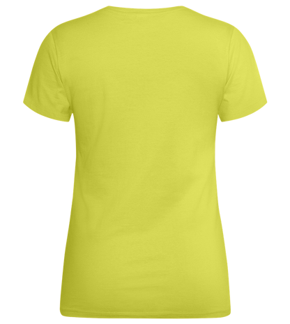 Minimalistic Mama Design - Premium women's t-shirt_GREEN APPLE_back