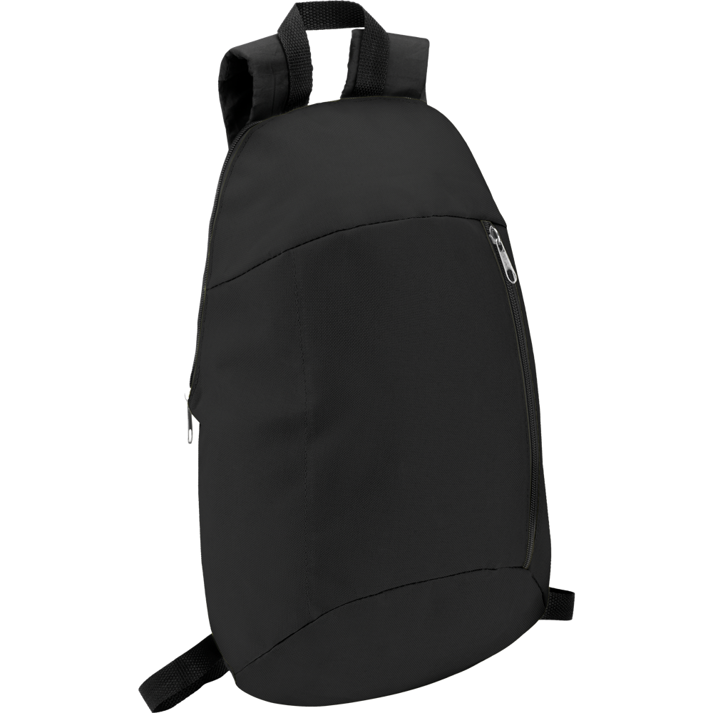 Backpack with Front Zipper Pocket_BLACK_DETAILEDIMAGE_front_1