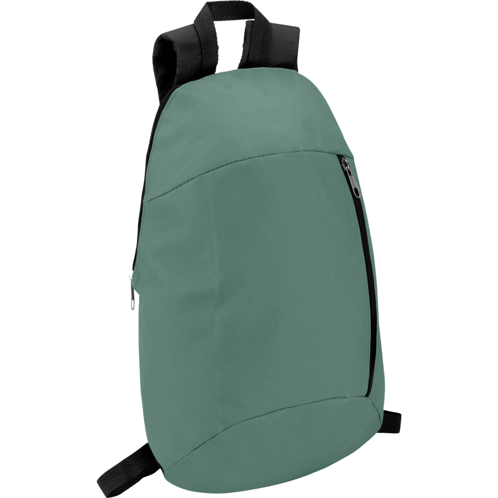 Backpack with Front Zipper Pocket_DARK GREEN_DETAILEDIMAGE_front_1