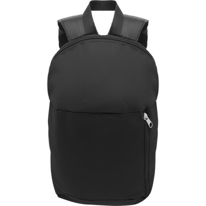 Backpack with Front Zipper Pocket_BLACK_DETAILEDIMAGE_front_2