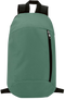 Backpack with Front Zipper Pocket_DARK GREEN_front