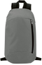 Backpack with Front Zipper Pocket_STONE GREY_front